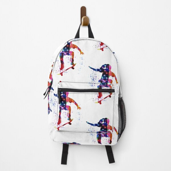 Item preview, Skateboarding watercolor - USA flag designed and sold by HauckClothing.