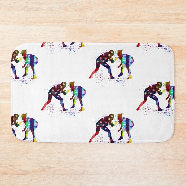 Item preview, Wrestling watercolor - USA flag designed and sold by HauckClothing.