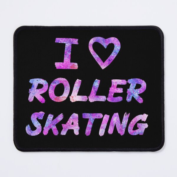 Item preview, Sparkly Purple and Pink I Love Roller Skating  designed and sold by Mochi-Merch.