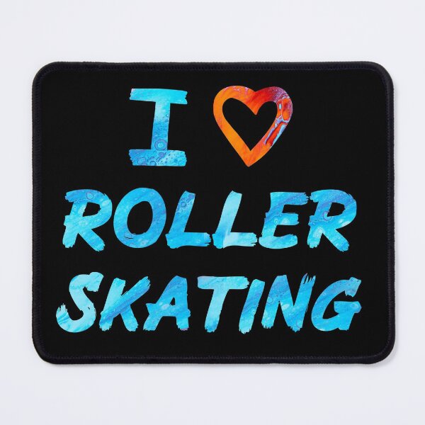 Item preview, Red and Blue I Love Roller Skating  designed and sold by Mochi-Merch.
