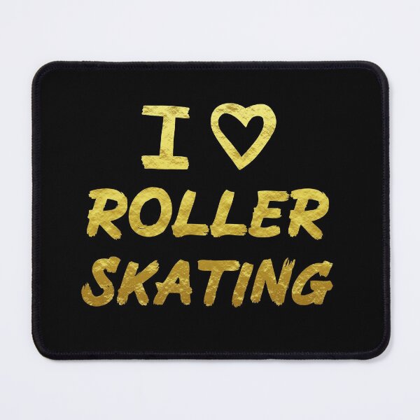 Item preview, Gold I Love Roller Skating  designed and sold by Mochi-Merch.