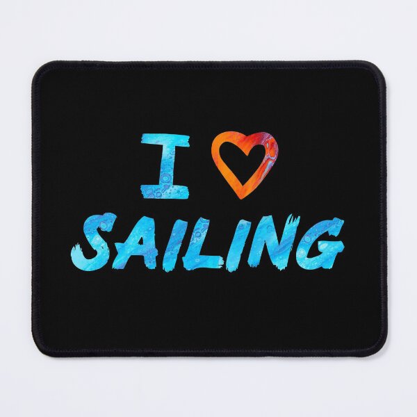 Item preview, Red and Blue I Love Sailing designed and sold by Mochi-Merch.