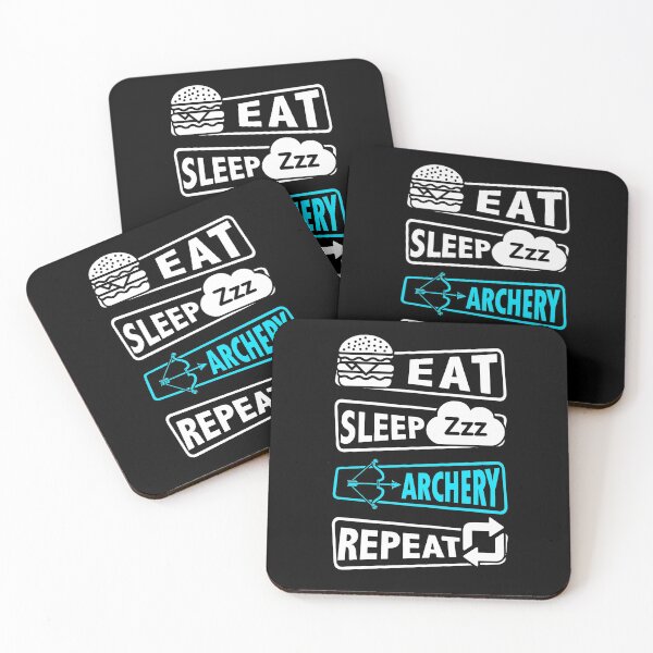 Item preview, Eat sleep Archery repeat blue designed and sold by HauckClothing.