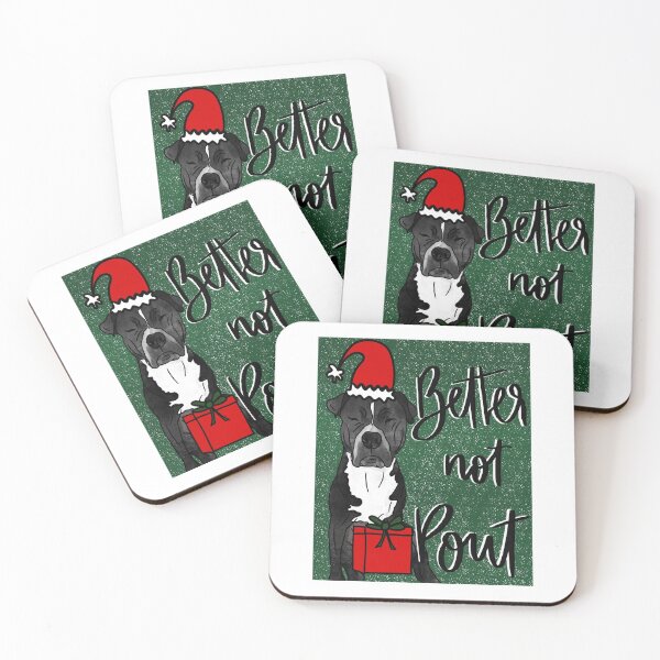 Item preview, Better not bout holiday pitbull  designed and sold by Lauryn Elder.