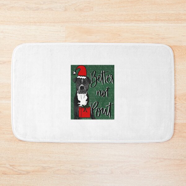 Item preview, Better not bout holiday pitbull  designed and sold by Lauryn Elder.