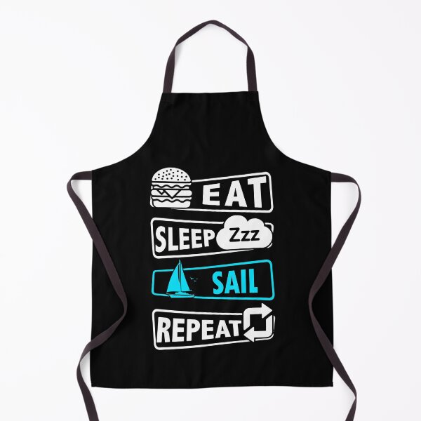 Item preview, Eat sleep Sailing repeat blue designed and sold by HauckClothing.
