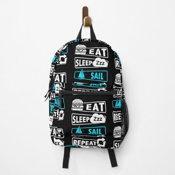 Item preview, Eat sleep Sailing repeat blue designed and sold by HauckClothing.