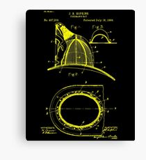 firefighter fireman patent art Canvas Print