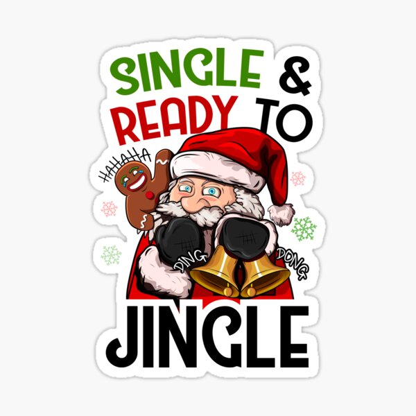 Item preview, Single & Ready to Jingle - Funny Christmas Pun Gift designed and sold by EtalerHollow.
