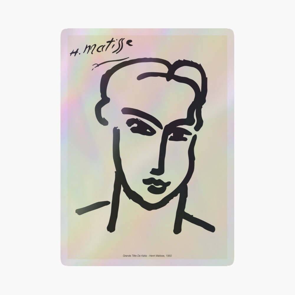 HENRI MATISSE Grande tête de Katia アート