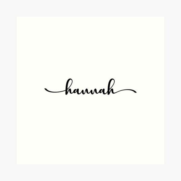 Hannah Name Meaning Name Meaning Print Boho Name (Download Now) 