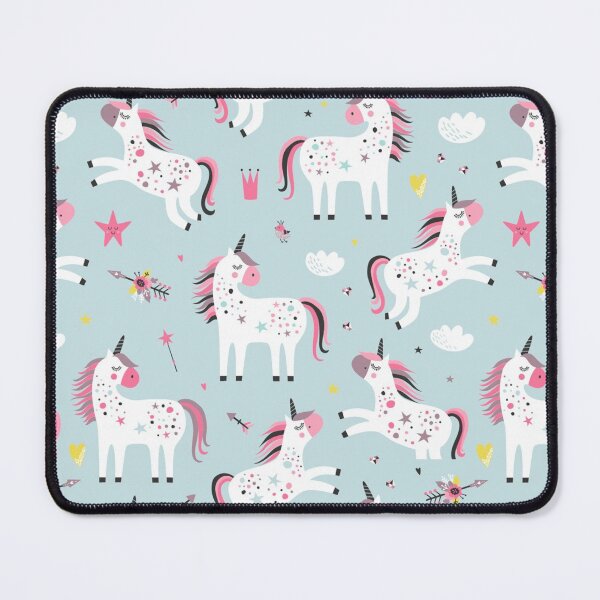Item preview, Seamless pattern with unicorns designed and sold by FlossieShop96.