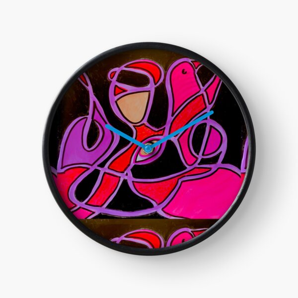 Pink Ladybird Clock