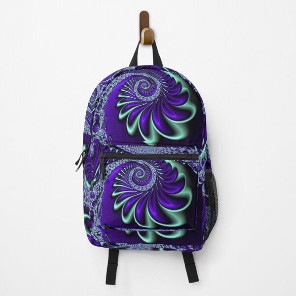 Item preview, Fractal Spiral Purple and Mint Green designed and sold by IssyDesigns.
