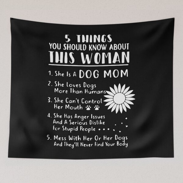 Item preview, 5 things you should know about this woman she is a dog mom designed and sold by Super-Thomas.