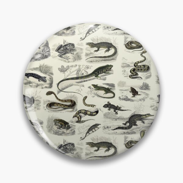 Item preview, Antique Black & White Toile Reptiles & Amphibians designed and sold by famousblue.