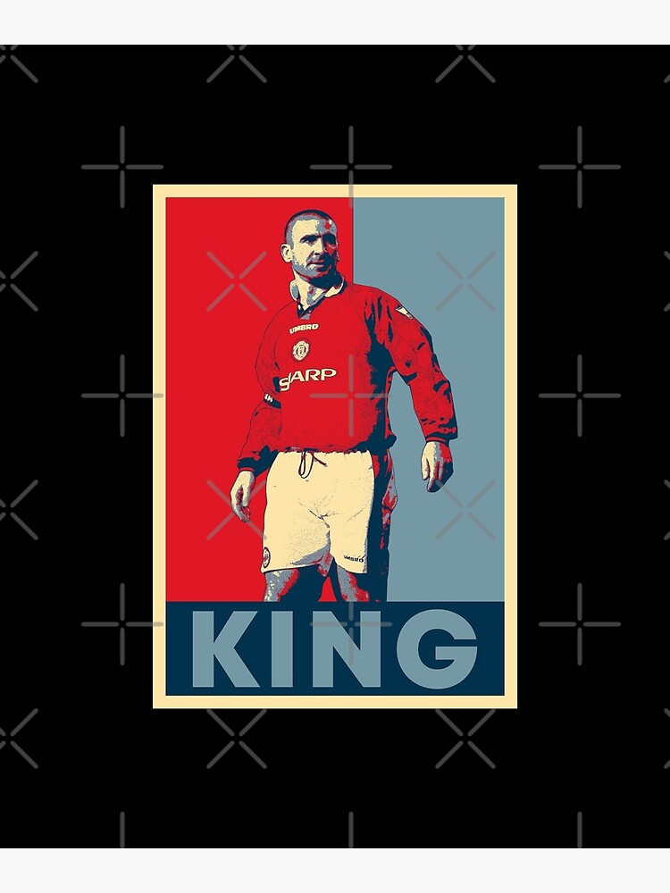 Flocage Eric Cantona The King - Patch 8.3 X 12.5 Cm - Neuf