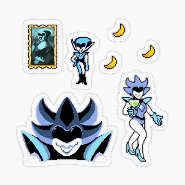 Deltarune Queen V2  Transparent Sticker