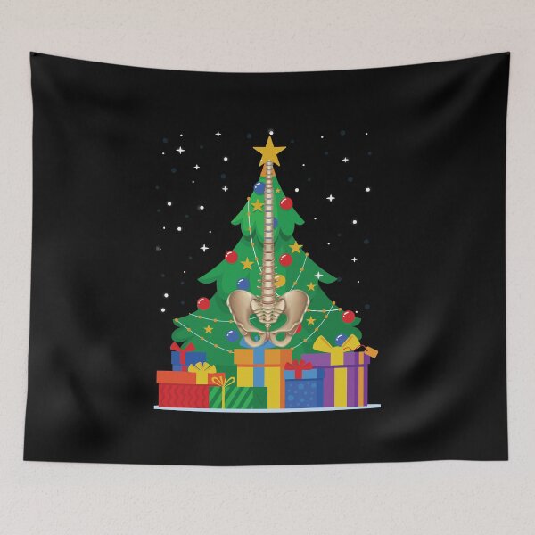 Item preview, Christmas tree with spine funny Chiropractic Christmas designed and sold by patroart.