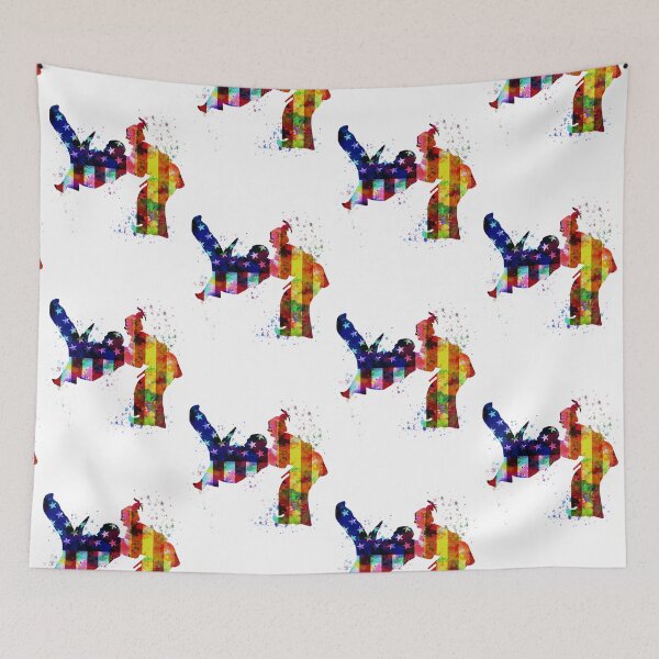 Item preview, Watercolor American Flag - Judo designed and sold by FlossieShop96.