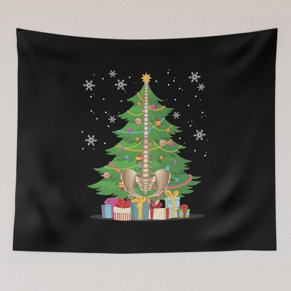 Item preview, Christmas tree with spine funny Chiropractic Christmas designed and sold by patroart.