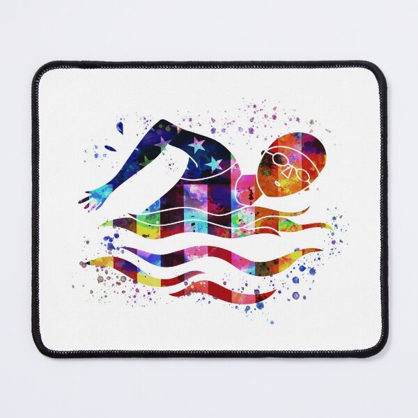 Item preview, Watercolor American Flag - Swimming designed and sold by FlossieShop96.