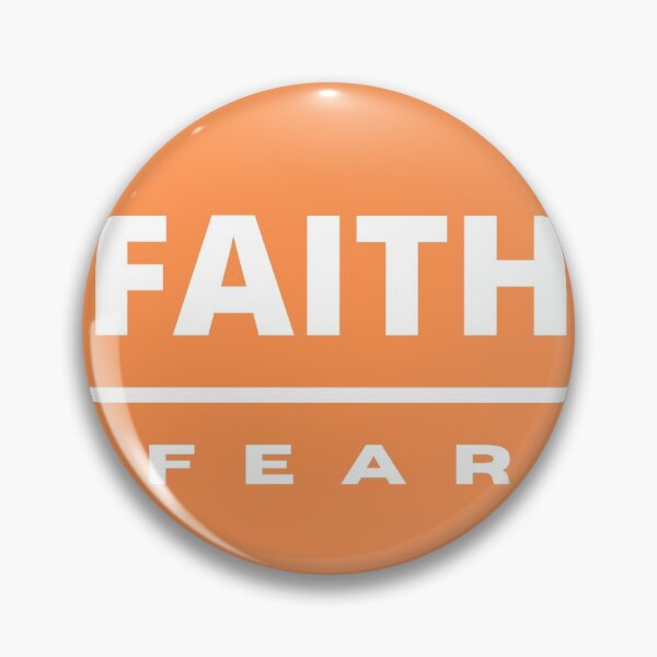 Item preview, Faith Over Fear | White on Orange designed and sold by WordsToArt.
