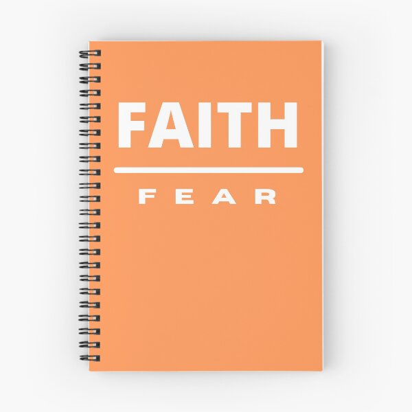 Item preview, Faith Over Fear | White on Orange designed and sold by WordsToArt.