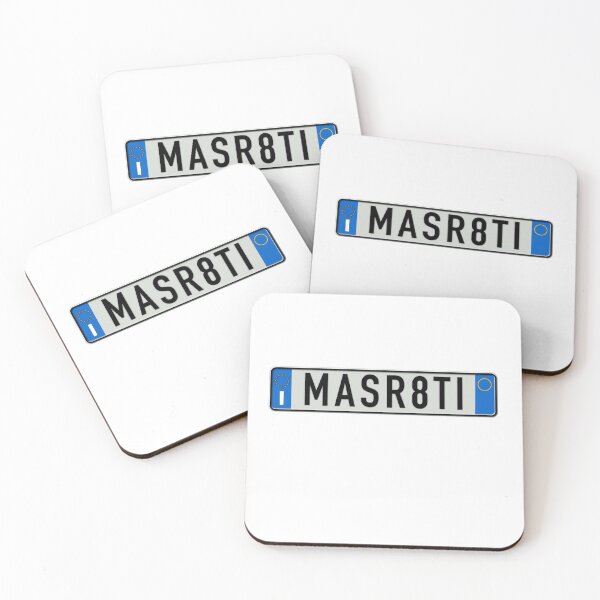 Item preview, MASR8TI Italian license plate euro style Maserati  designed and sold by VacationCity.