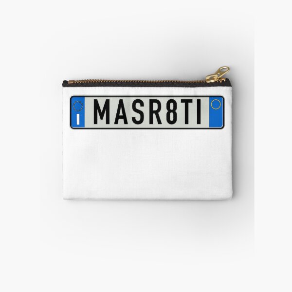 Item preview, MASR8TI Italian license plate euro style Maserati  designed and sold by VacationCity.
