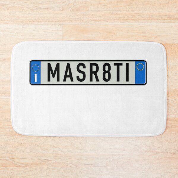 Item preview, MASR8TI Italian license plate euro style Maserati  designed and sold by VacationCity.