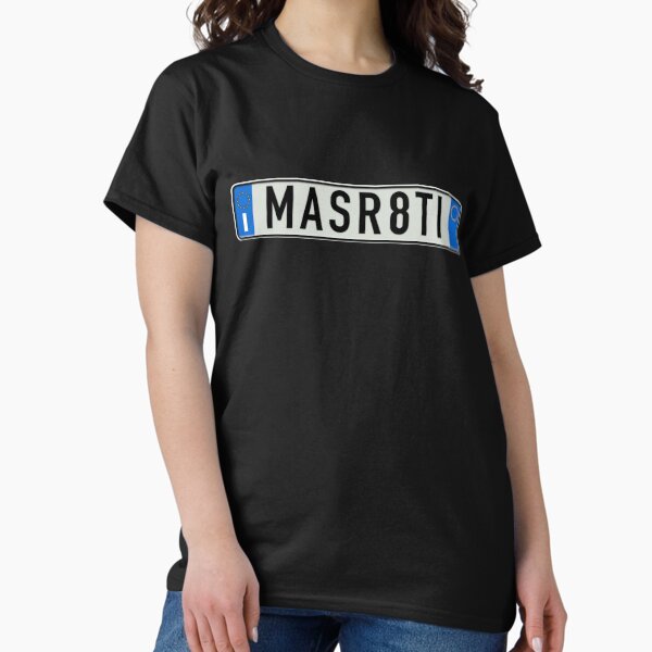 T-shirt Fruit Of The Loom Logo Maserati - Noir - Unisexe