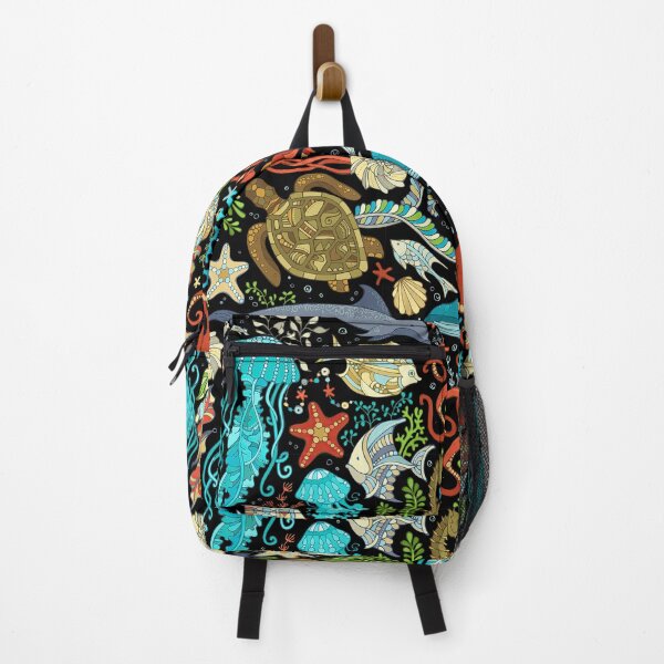 Item preview, Abstract Marine Life On Black designed and sold by JaskolArt.