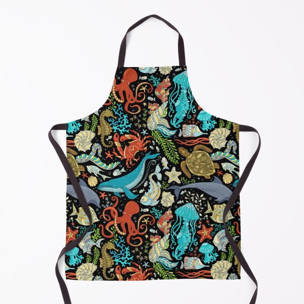 Item preview, Abstract Marine Life On Black designed and sold by JaskolArt.