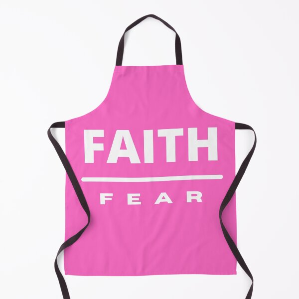 Item preview, Faith Over Fear | White on Pink designed and sold by WordsToArt.
