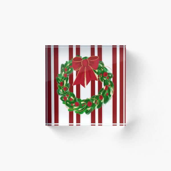Artikelvorschau, Weihnachtskranz verschiedene Hintergründe (Öl) entworfen und verkauft von Walker Colors.