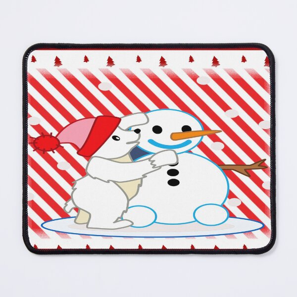 Item preview, Seasons Greetings Polar Bear with Snowman #1 designed and sold by Junior's Digital Designs.