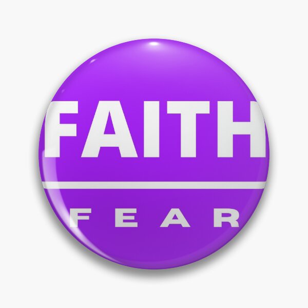 Item preview, Faith Over Fear | White on Purple designed and sold by WordsToArt.