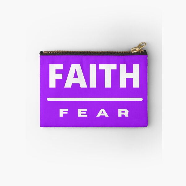 Item preview, Faith Over Fear | White on Purple designed and sold by WordsToArt.