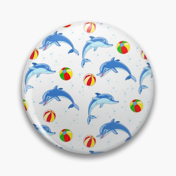 Item preview, Funny Dolphins With Colorful Balls designed and sold by JaskolArt.