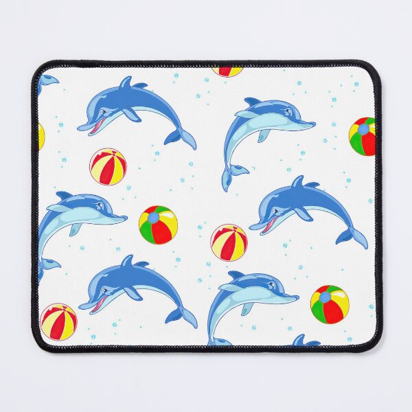 Item preview, Funny Dolphins With Colorful Balls designed and sold by JaskolArt.