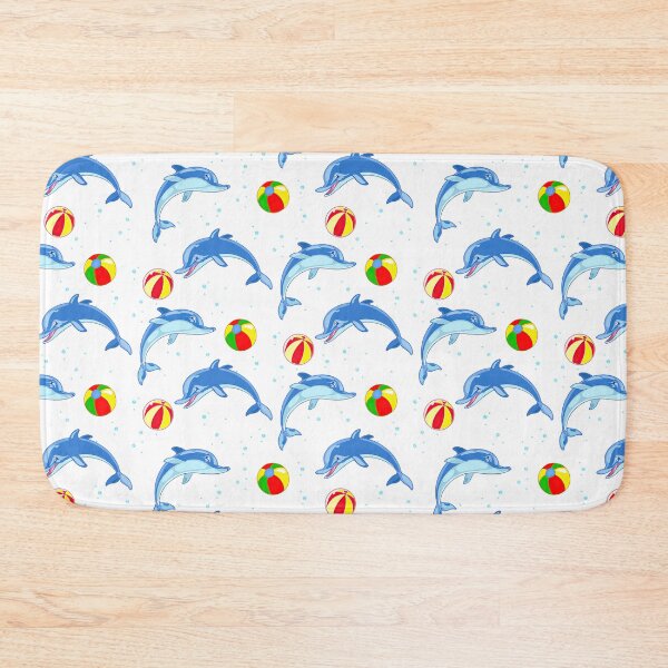 Item preview, Funny Dolphins With Colorful Balls designed and sold by JaskolArt.
