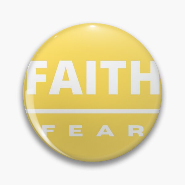Item preview, Faith Over Fear | White on Yellow designed and sold by WordsToArt.