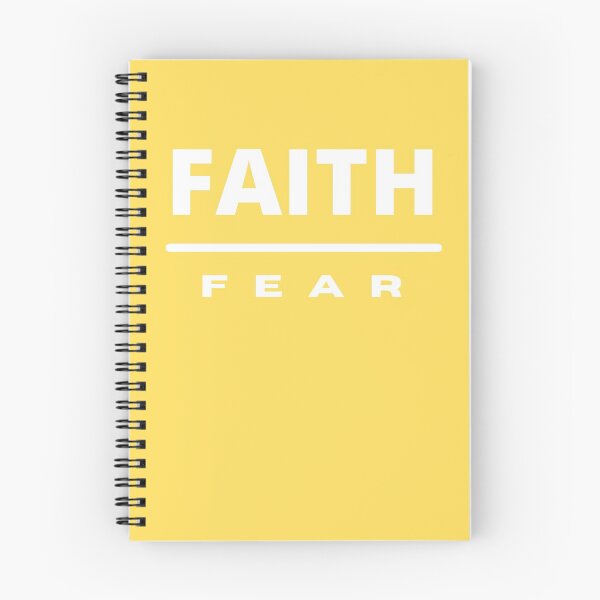 Item preview, Faith Over Fear | White on Yellow designed and sold by WordsToArt.
