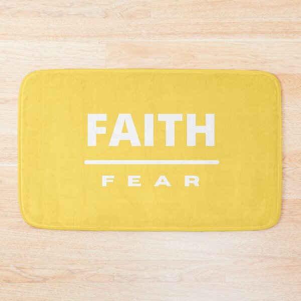 Item preview, Faith Over Fear | White on Yellow designed and sold by WordsToArt.