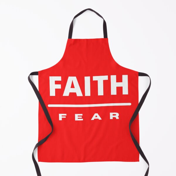 Item preview, Faith Over Fear | White on Red designed and sold by WordsToArt.