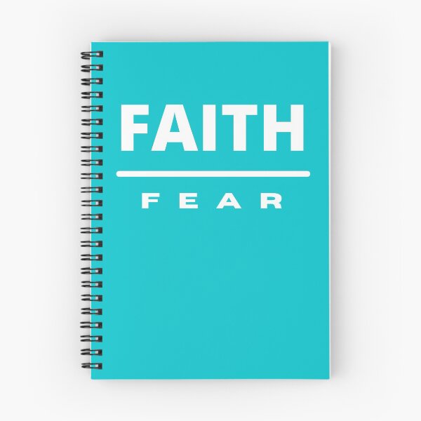 Item preview, Faith Over Fear | White on Teal designed and sold by WordsToArt.