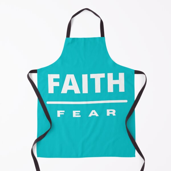 Item preview, Faith Over Fear | White on Teal designed and sold by WordsToArt.