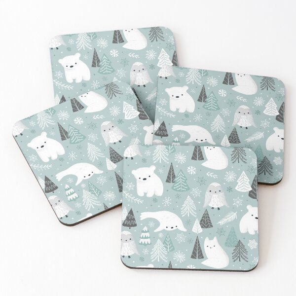 Item preview, Baby Arctic Animals Polar Bear Arctic Fox Snowy Owl Seal Winter designed and sold by Heather Rosas.