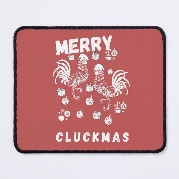 Item preview, Merry Cluckmas Funny Chicken Pun Vintage Design designed and sold by marvacousins246.